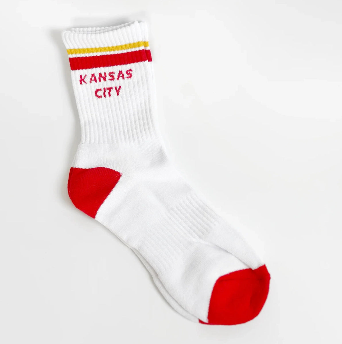 Kansas City Crew Socks - White - Revel Boutique