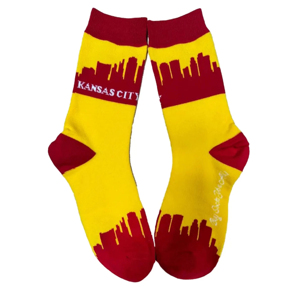 Kansas City Skyline Socks-Gold - Revel Boutique
