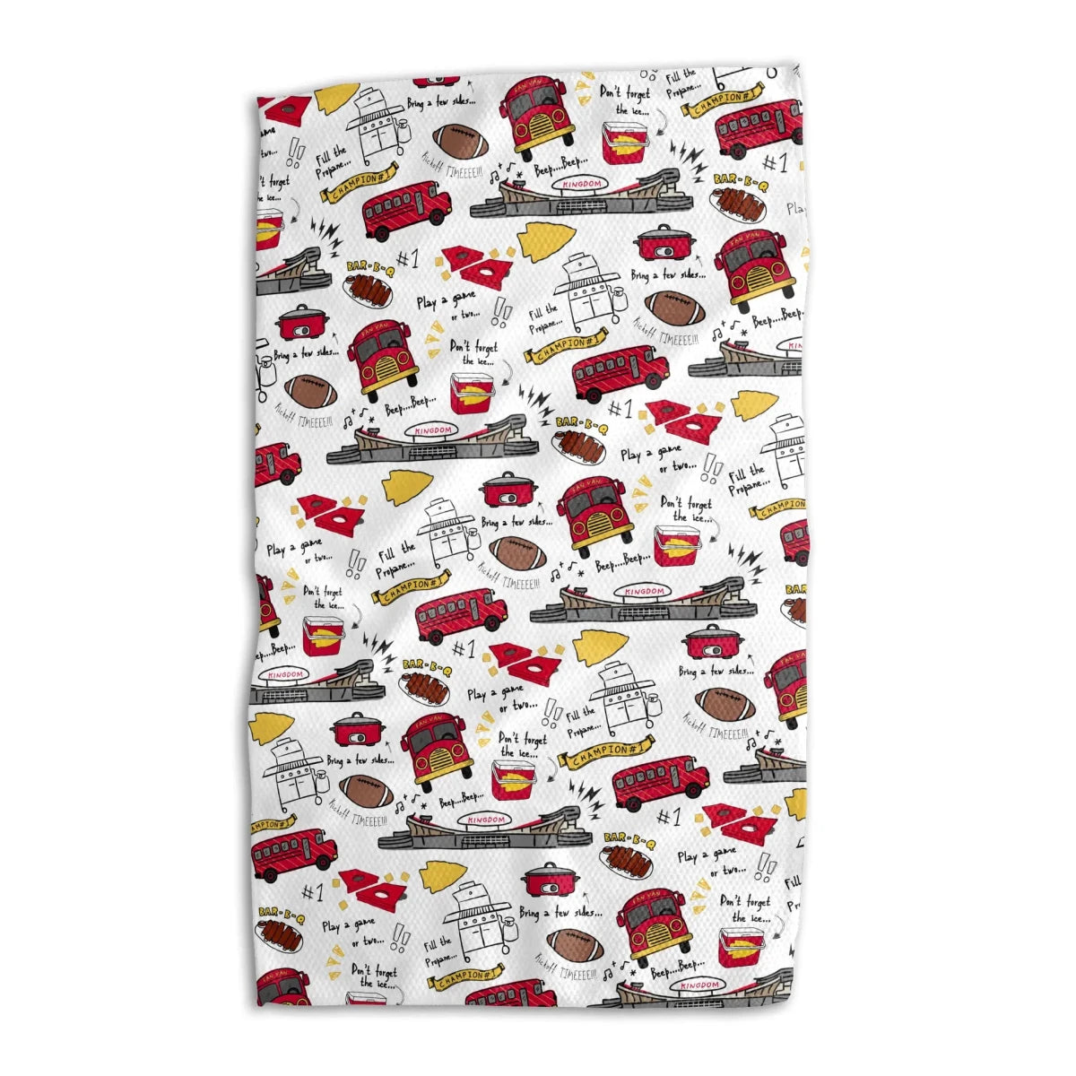 Kc Fan Van Plaid Kitchen Towel - Revel Boutique