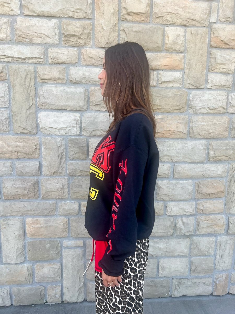 KC Football Sleeve Sweatshirt - Revel Boutique