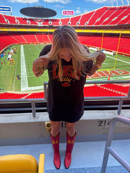 KC Graphic Tee Dress - Black - Revel Boutique