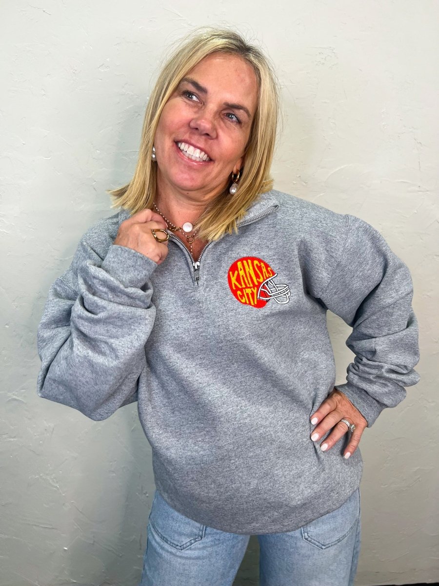 KC Helmet 1/4 Zip - Revel Boutique