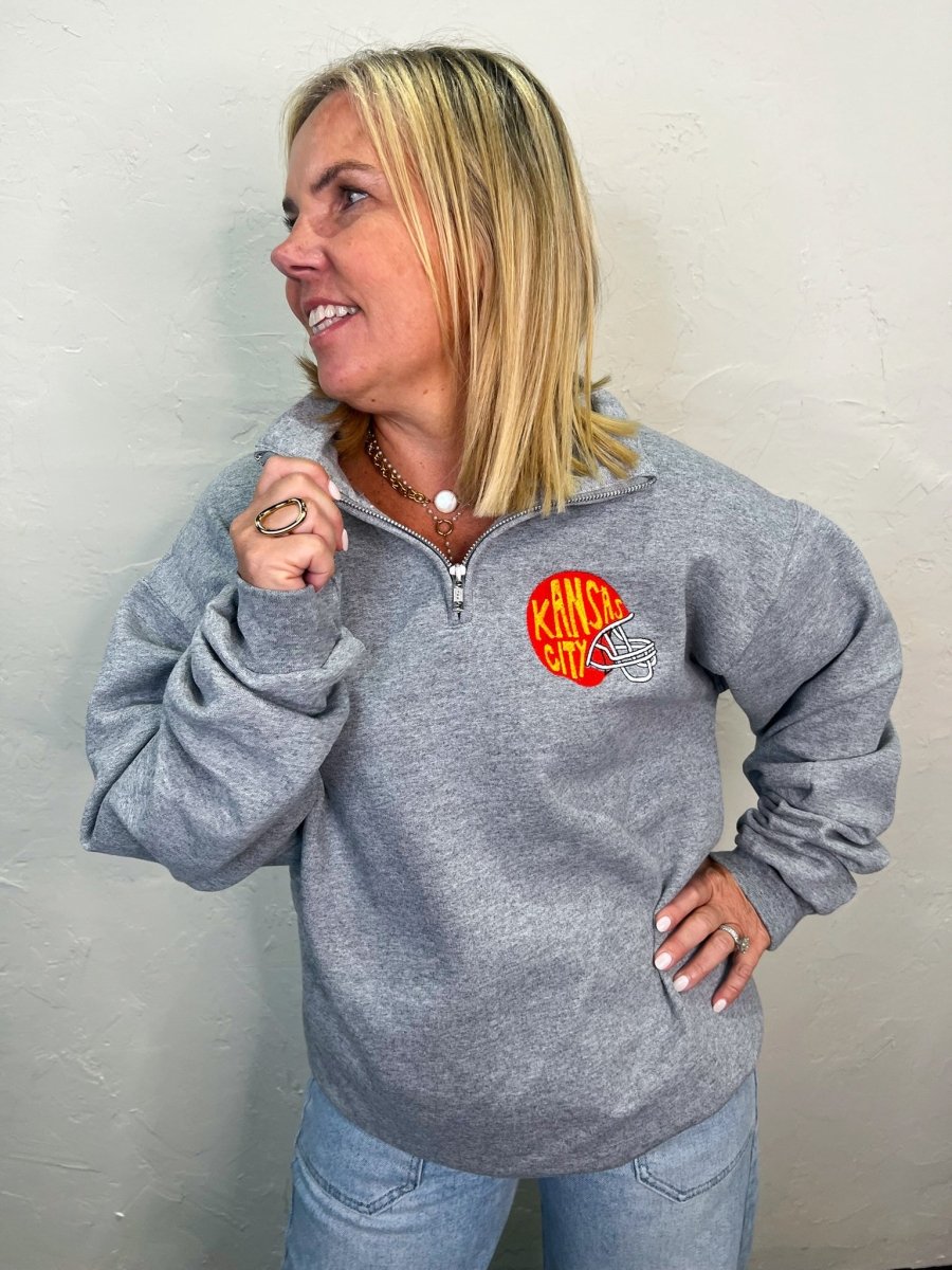 KC Helmet 1/4 Zip - Revel Boutique