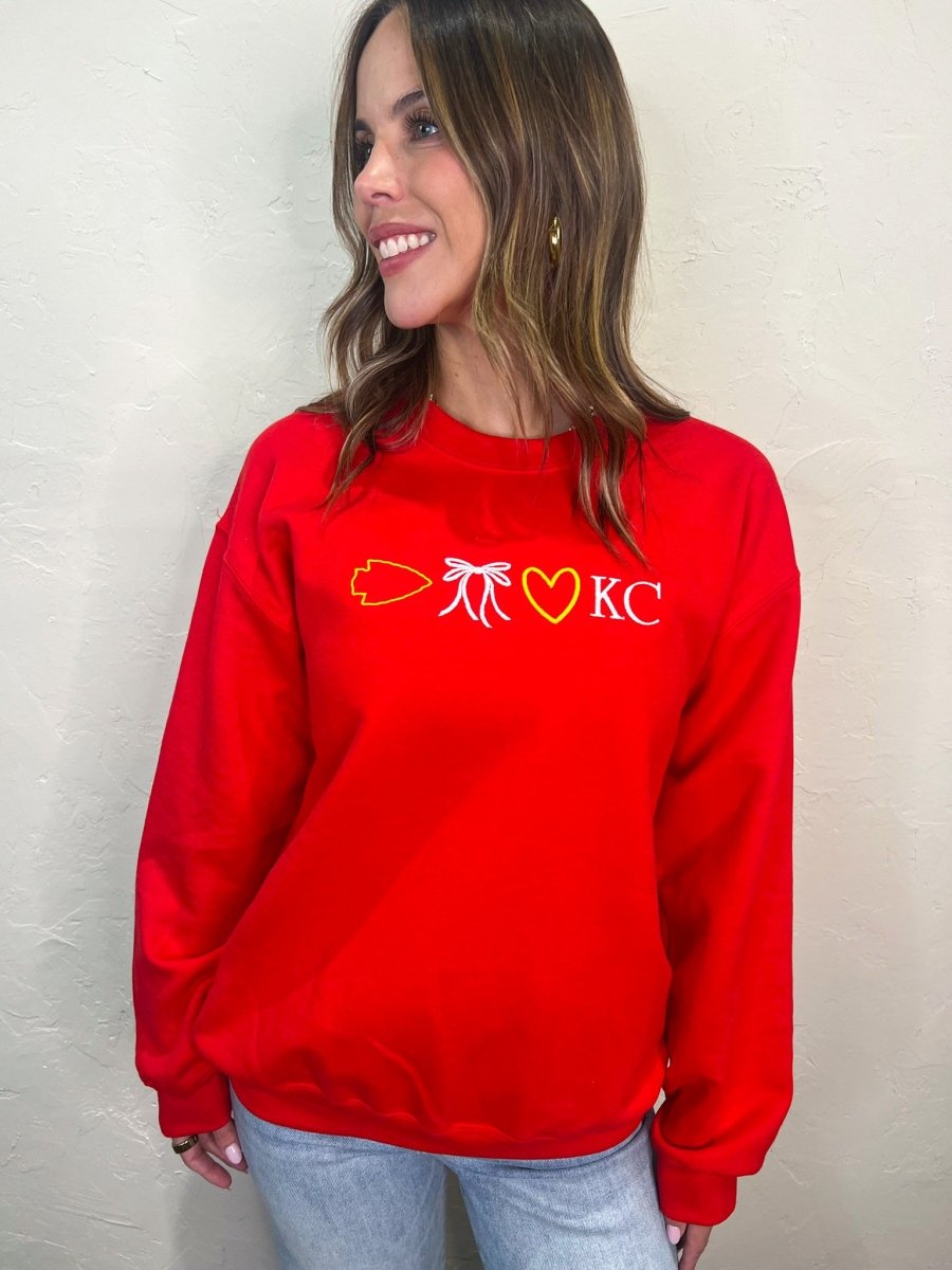 KC Icon Embroidered Crew - Revel Boutique