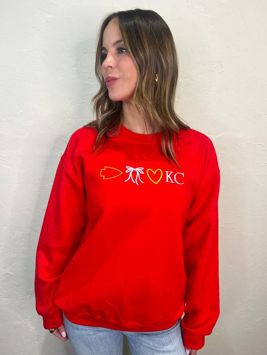 KC Icon Embroidered Crew - Revel Boutique
