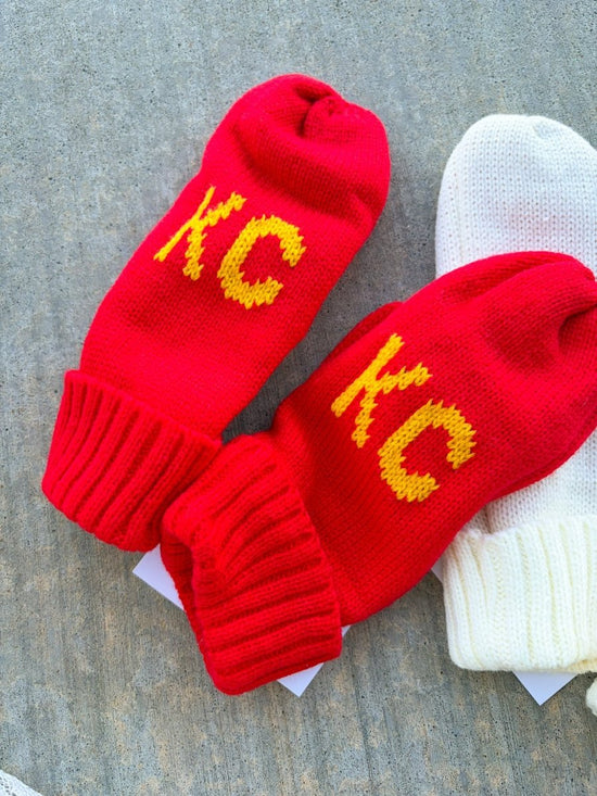 KC Mittens - Red - Revel Boutique