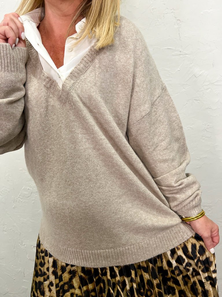 Kent Collared Sweater - Revel Boutique