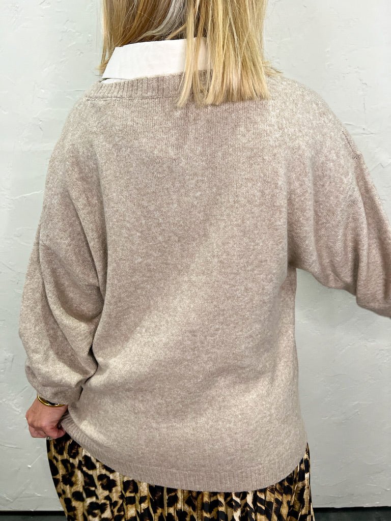 Kent Collared Sweater - Revel Boutique