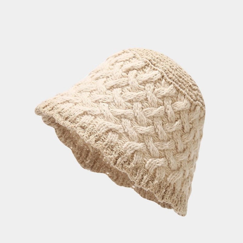 Latte Knit Bucket Hat - Cream - Revel Boutique