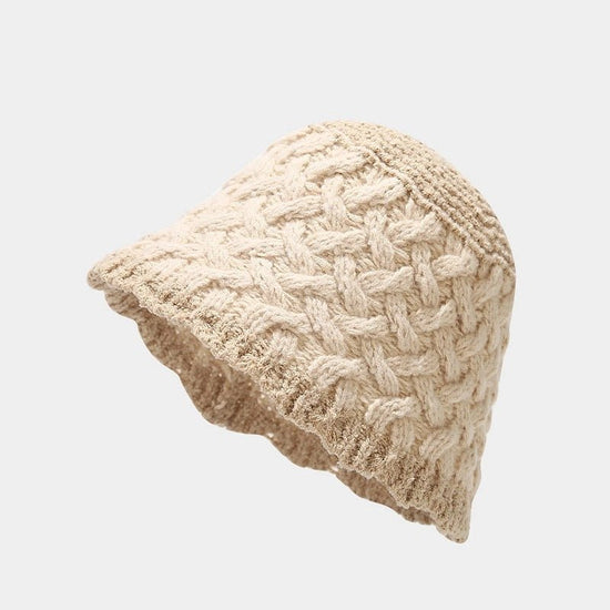 Latte Knit Bucket Hat - Cream - Revel Boutique