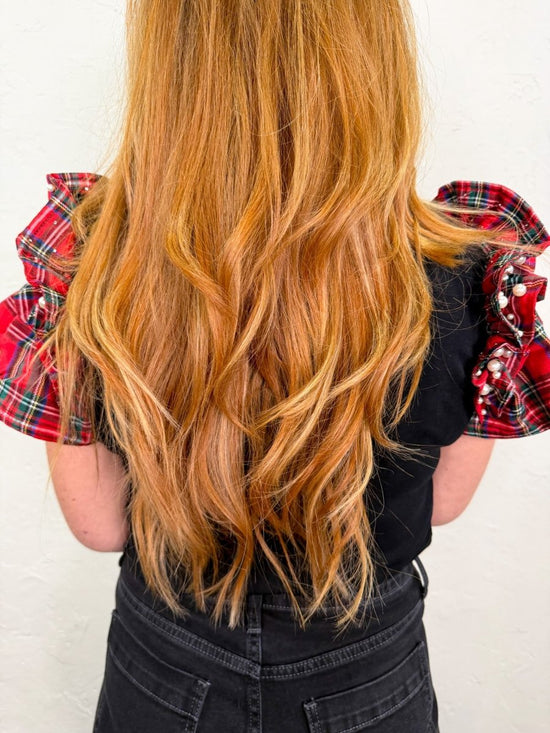 Lauren Tartan Ruffle Top - Revel Boutique