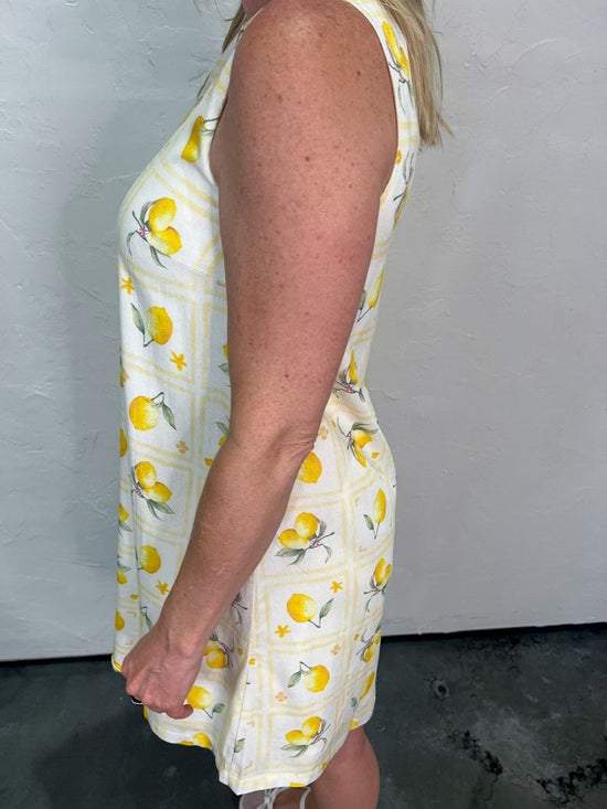 Load image into Gallery viewer, Lemon Drop Shift Dress - Revel Boutique
