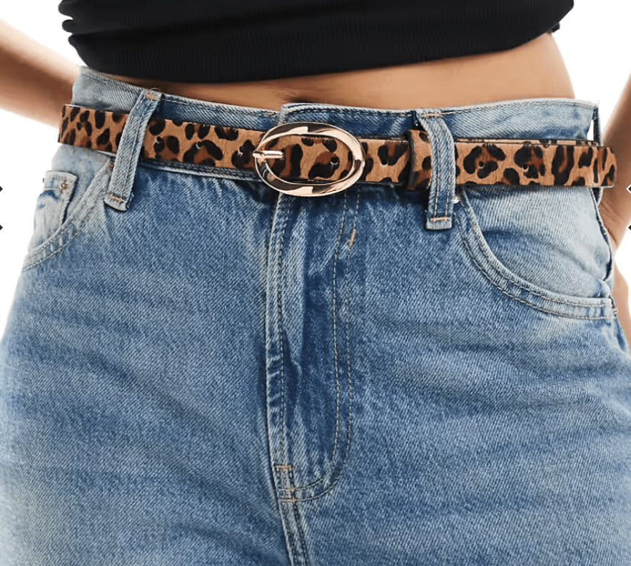 Leopard Skinny Belt - Revel Boutique