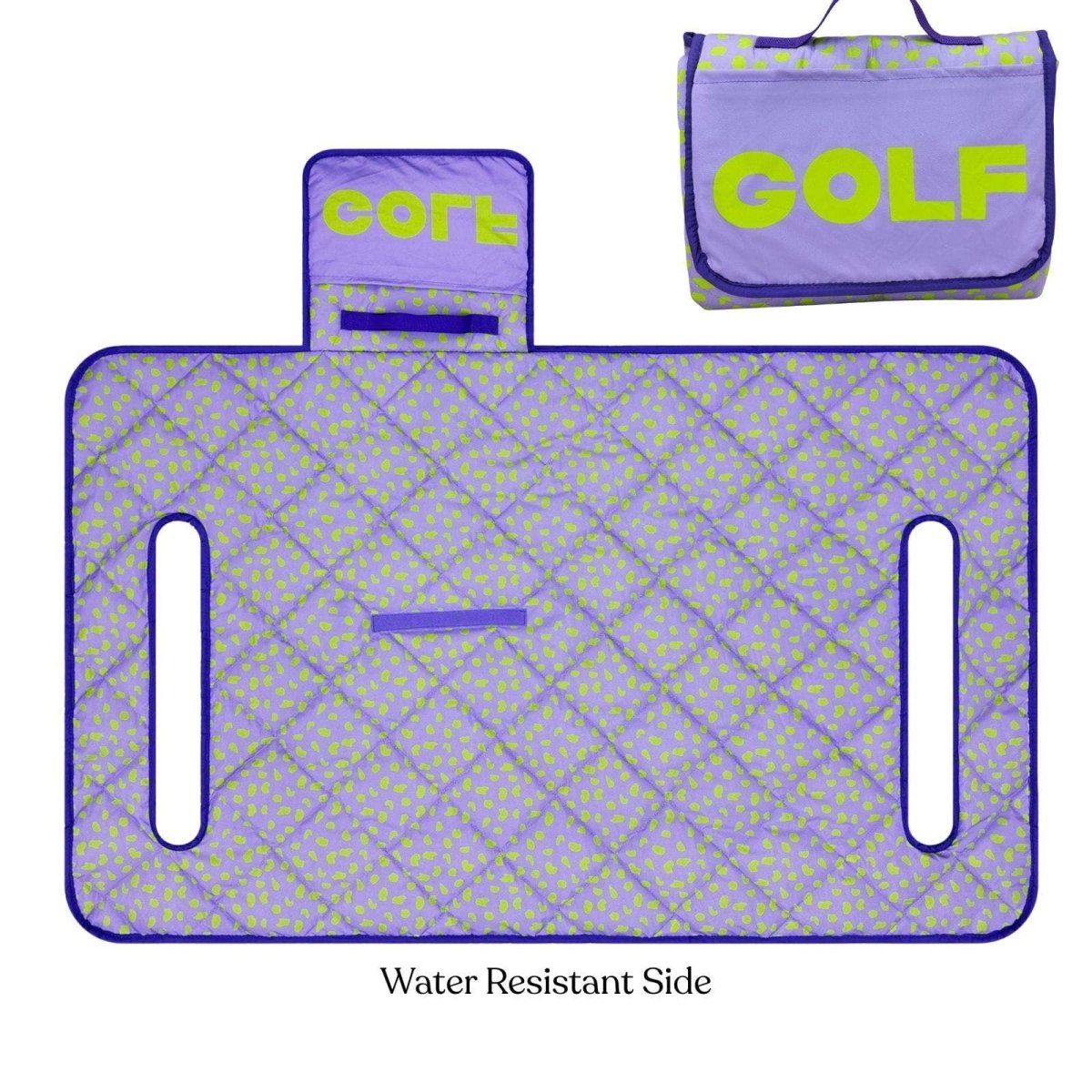 Lilac Leopard Reversible Golf Cart Seat Cover - Revel Boutique