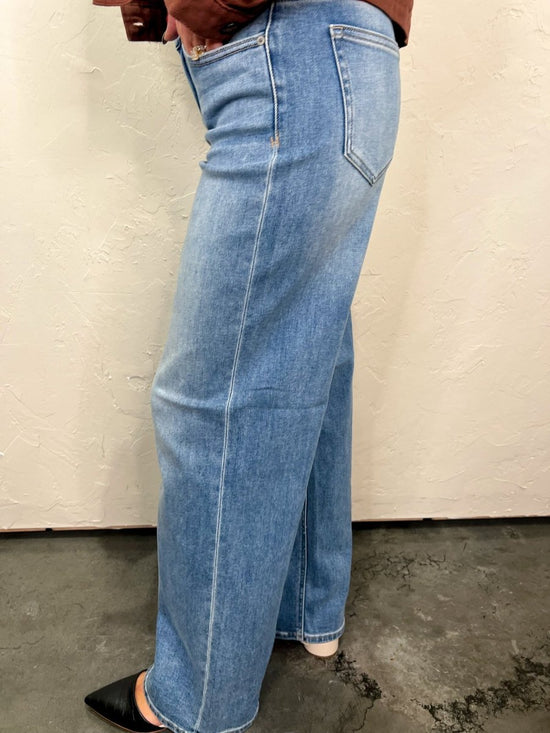 Logan Mid Rise Dad Basic Jean - Medium - Revel Boutique