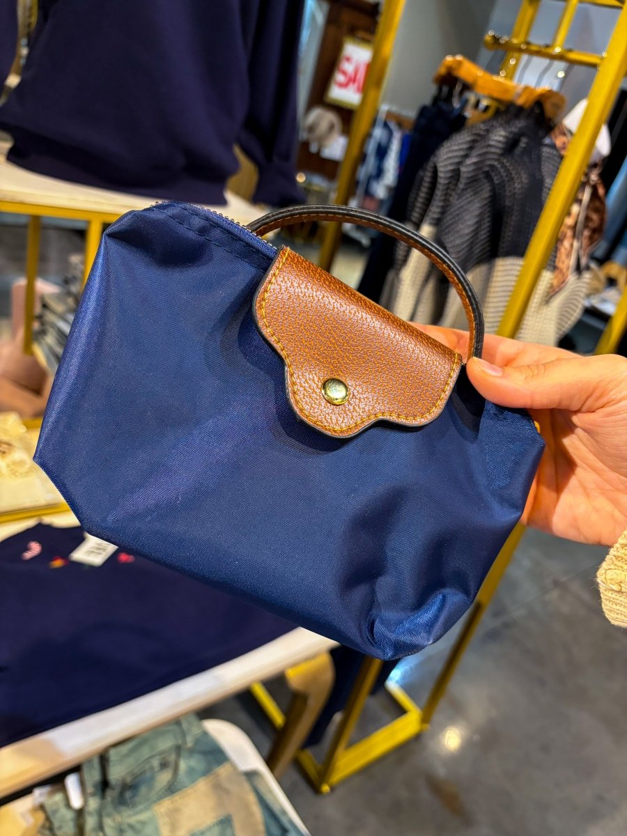 Lonnie Zip Mini Bag - Navy - Revel Boutique