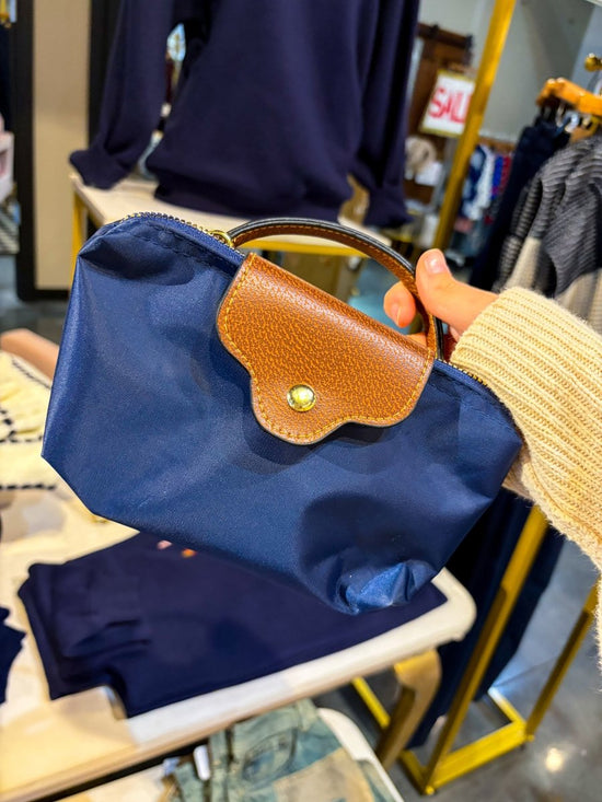 Lonnie Zip Mini Bag - Navy - Revel Boutique