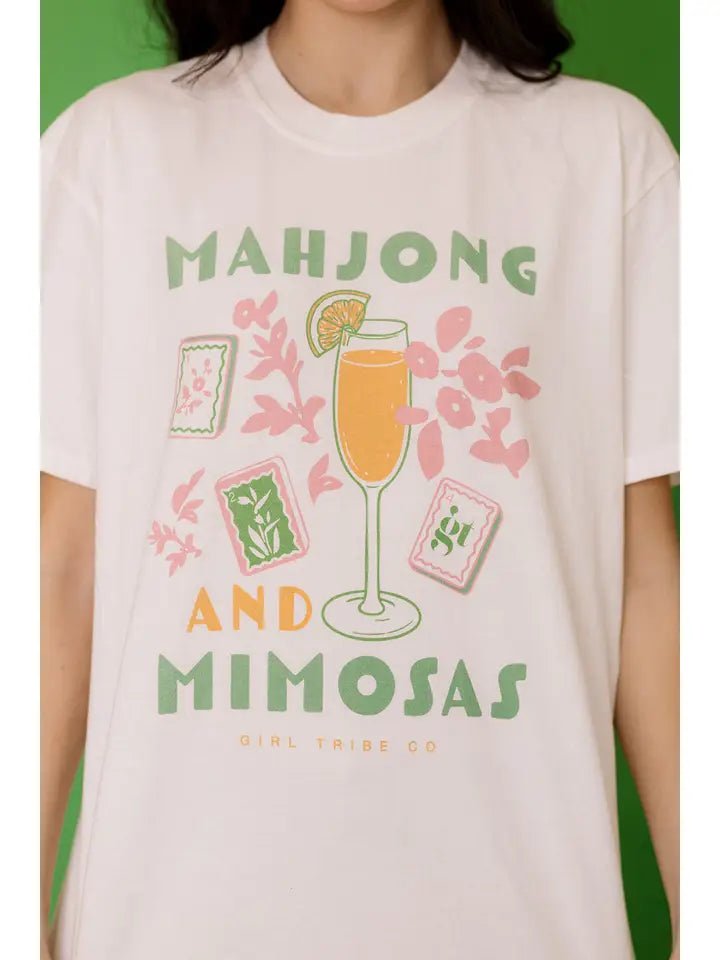 Mahjong and Mimosas Tee - Revel Boutique