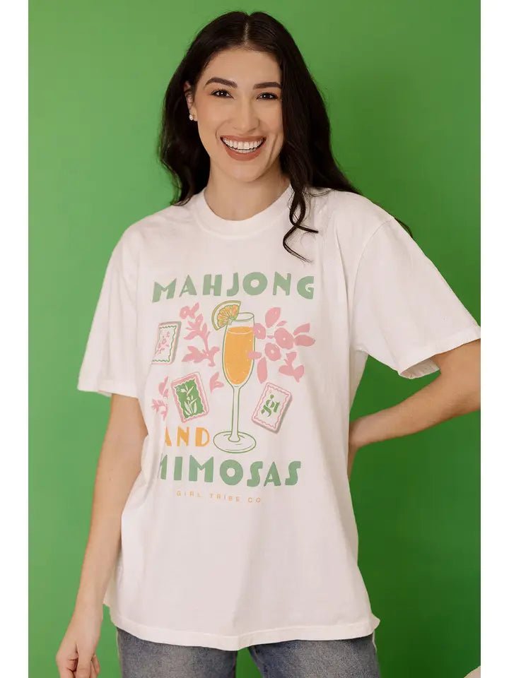 Mahjong and Mimosas Tee - Revel Boutique