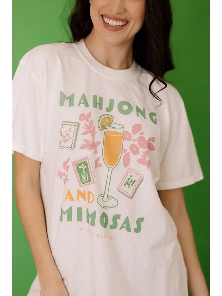 Mahjong and Mimosas Tee - Revel Boutique