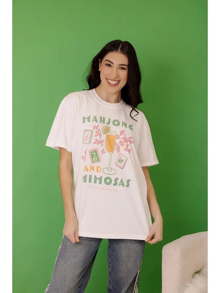 Mahjong and Mimosas Tee - Revel Boutique