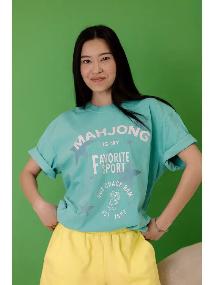 Mahjong Is My Favorite Sport Tee - Revel Boutique