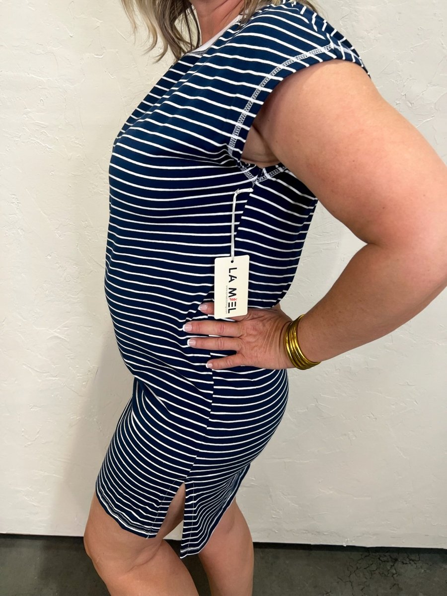 Maine T-Shirt Dress - Navy - Revel Boutique