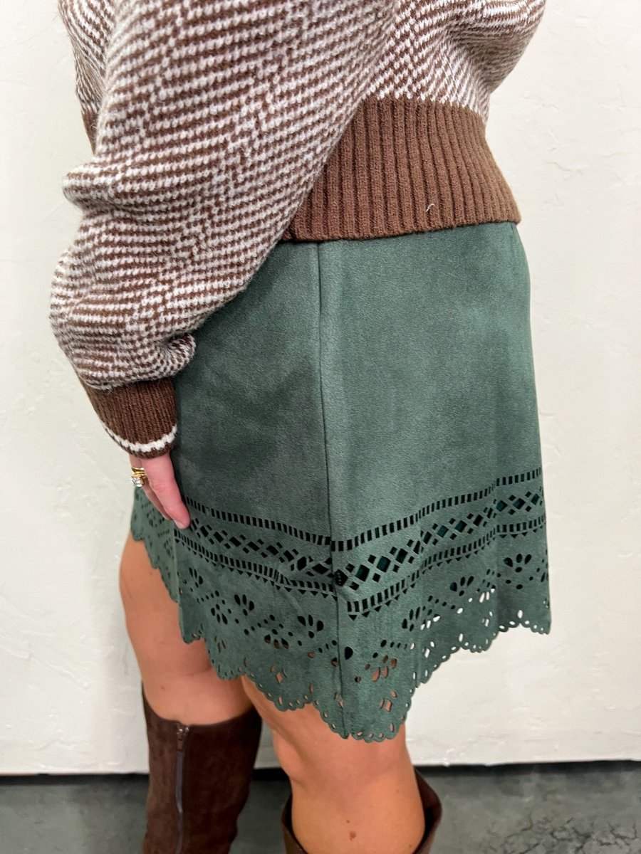 Marnie Laser - Cut Skirt - Revel Boutique