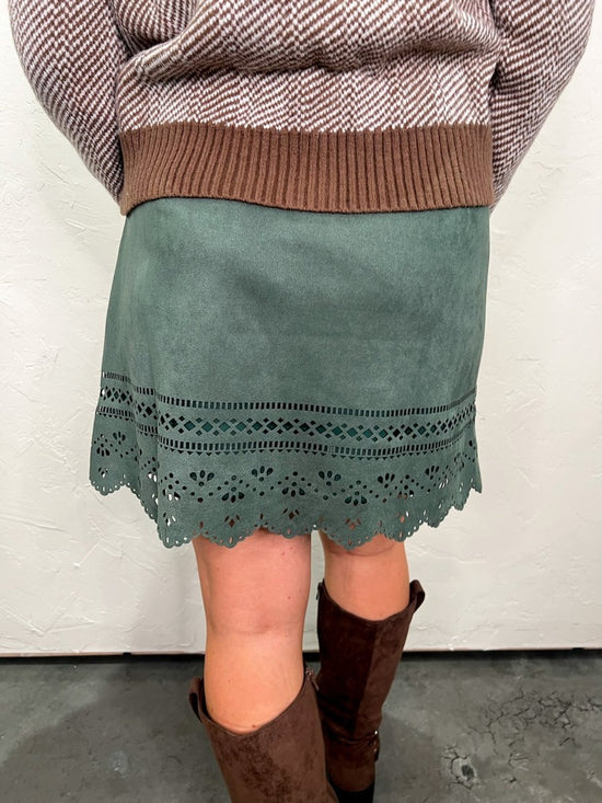 Marnie Laser - Cut Skirt - Revel Boutique