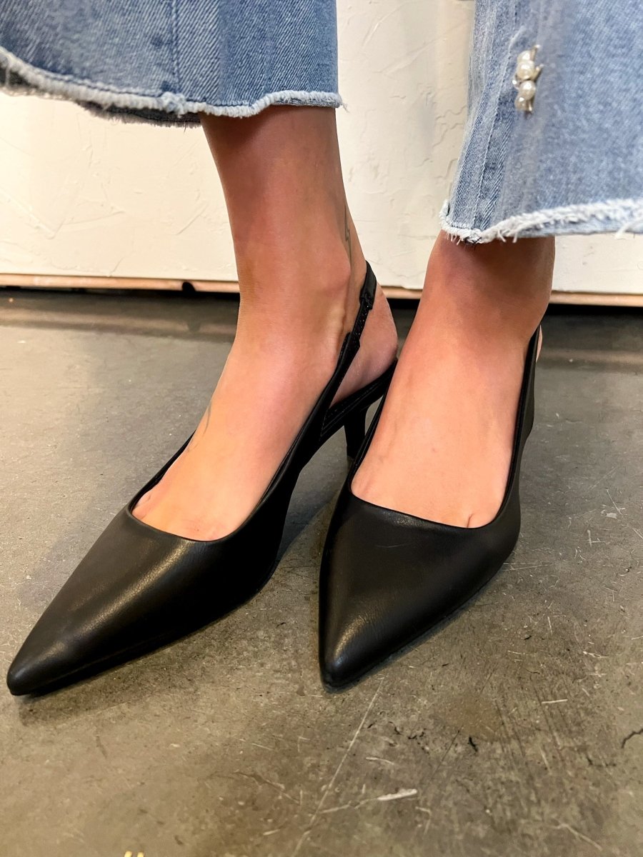 Matisse: Grazia Sling Back Heel - Black - Revel Boutique