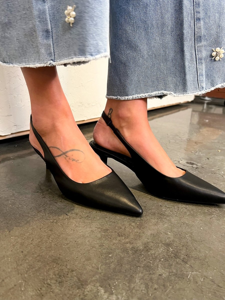 Matisse: Grazia Sling Back Heel - Black - Revel Boutique