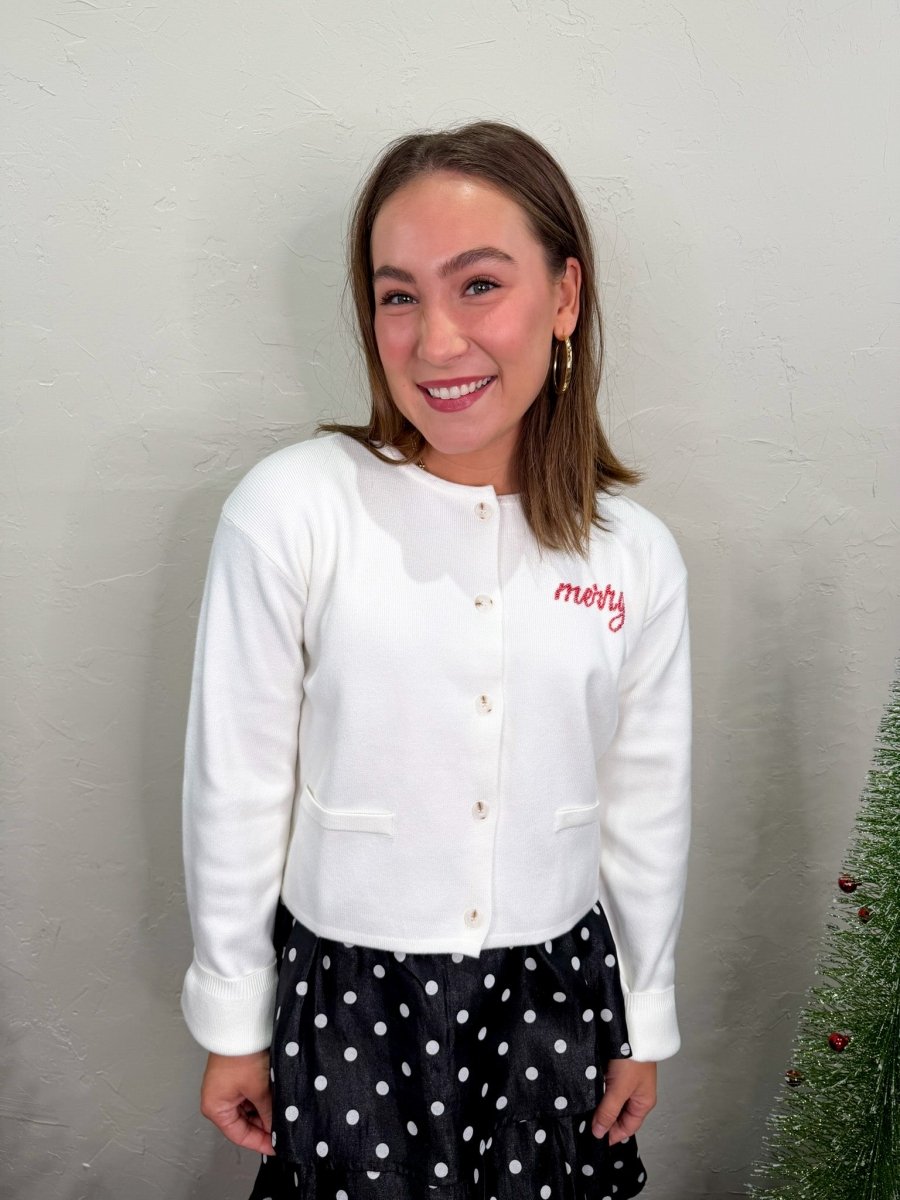 Merry Beaded Cardigan - Revel Boutique