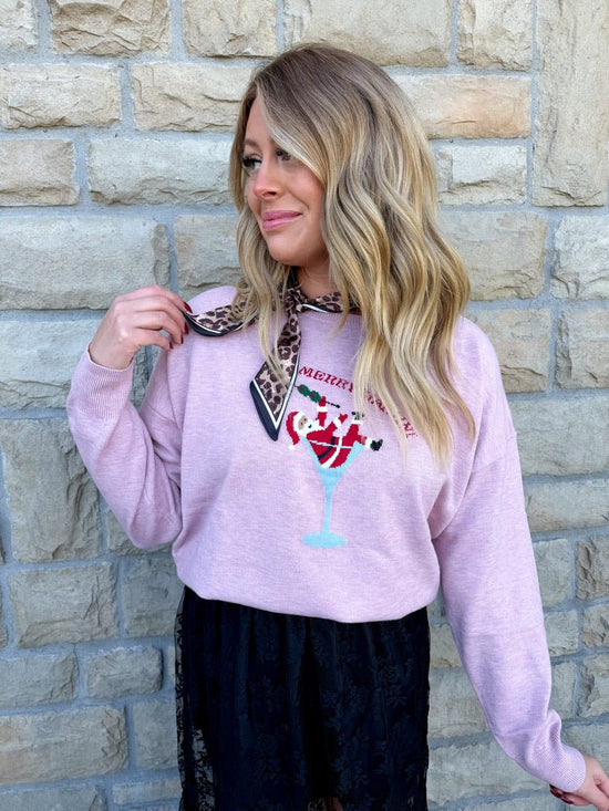 Merry Martini Sweater - Revel Boutique
