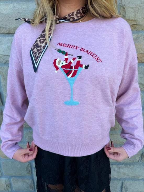 Merry Martini Sweater - Revel Boutique