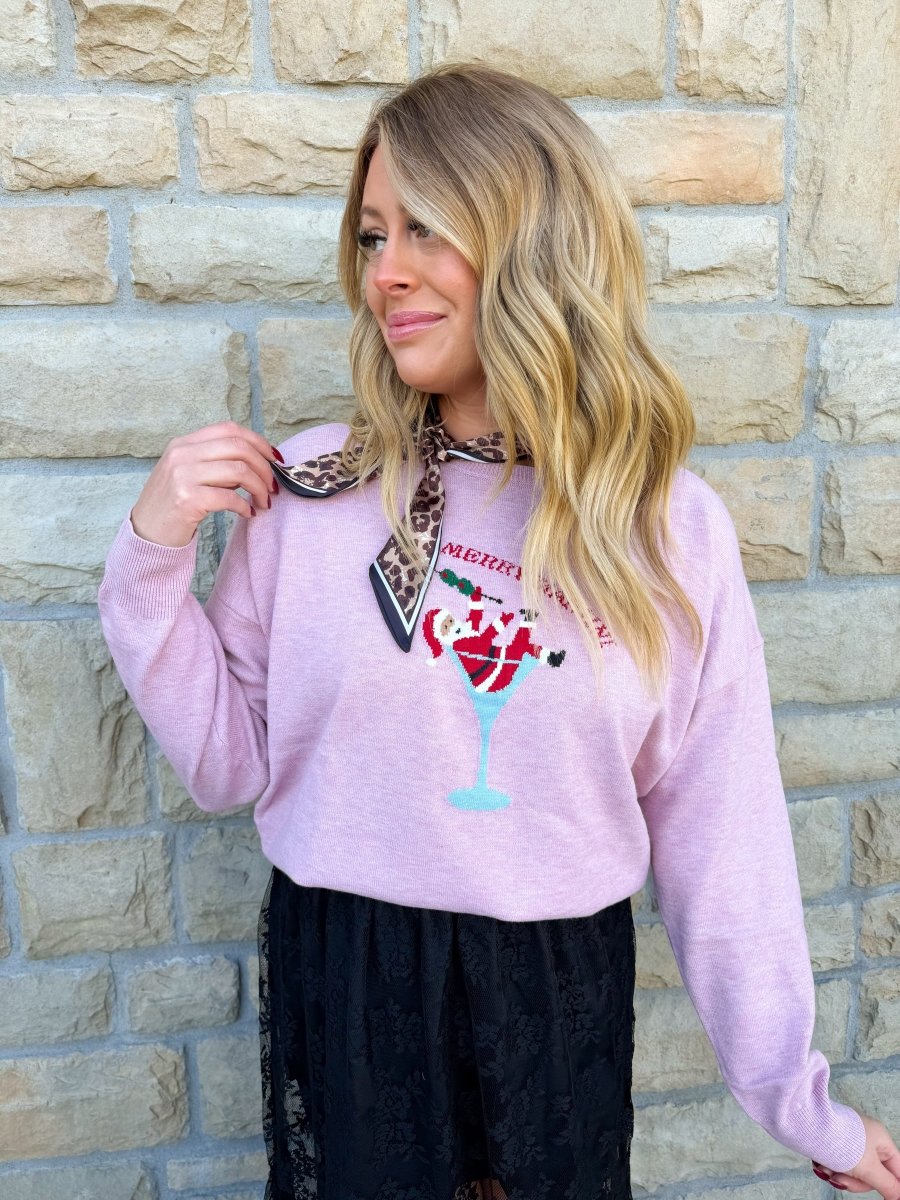 Merry Martini Sweater - Revel Boutique