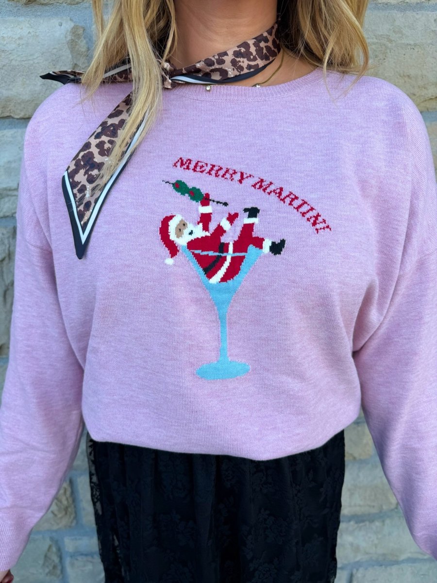 Merry Martini Sweater - Revel Boutique