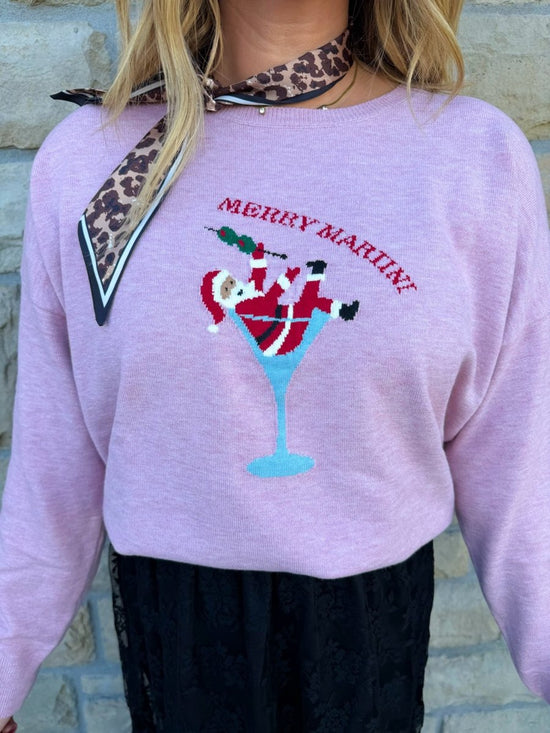 Merry Martini Sweater - Revel Boutique