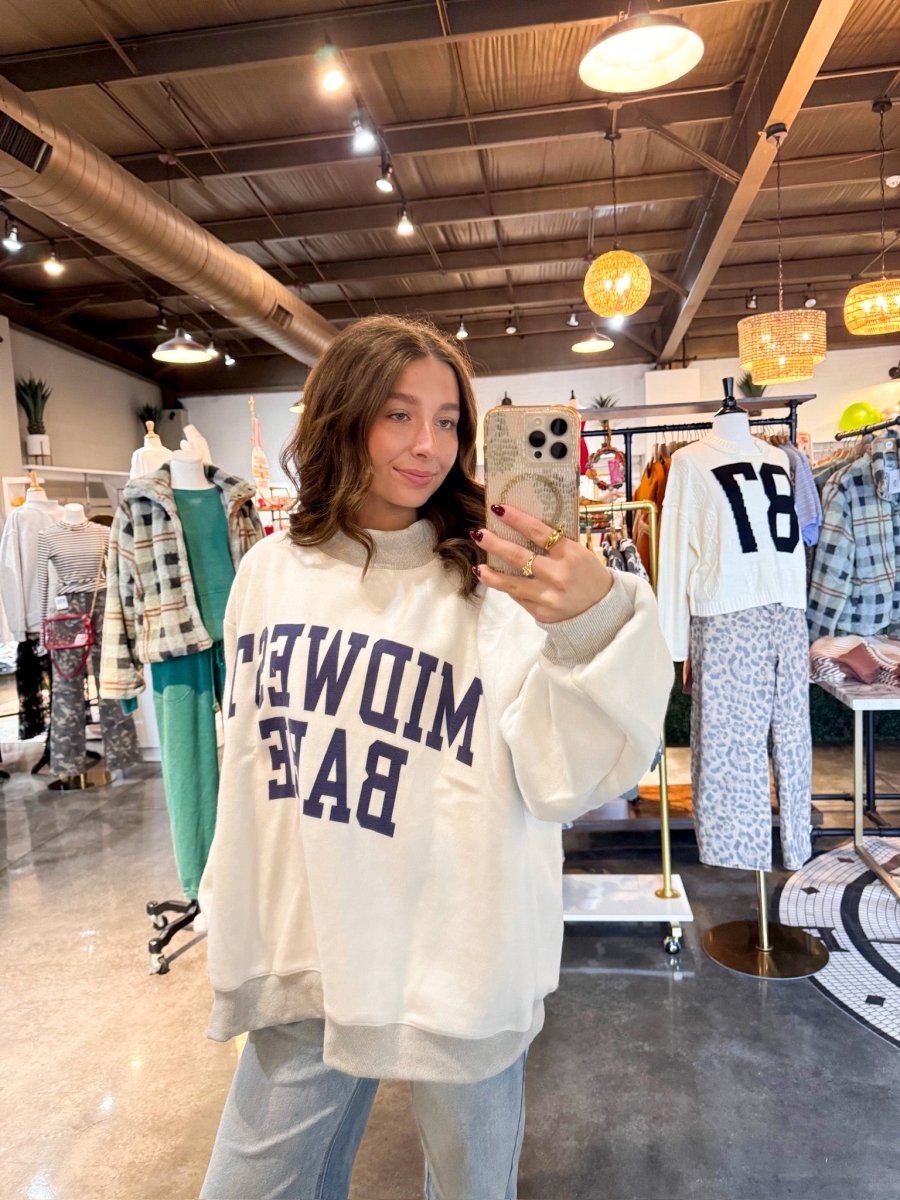 Midwest/Babe Reversible Mockneck - Revel Boutique