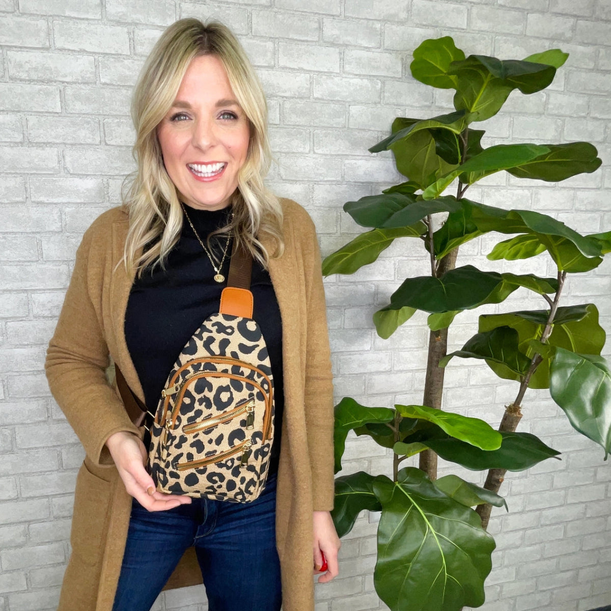 Mila Leopard Sling Bag - Revel Boutique