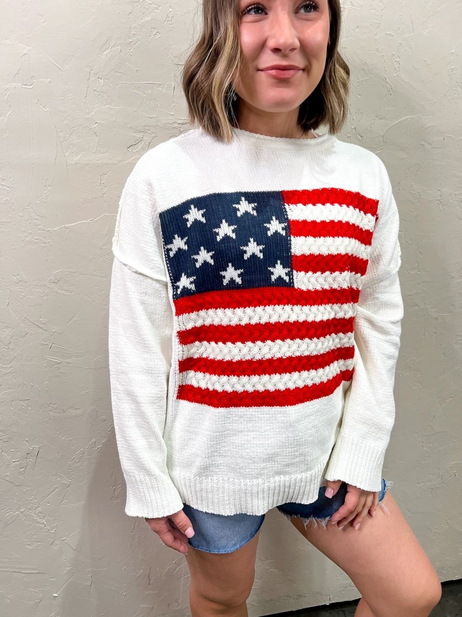Miss Americana Sweater - Cream - Revel Boutique