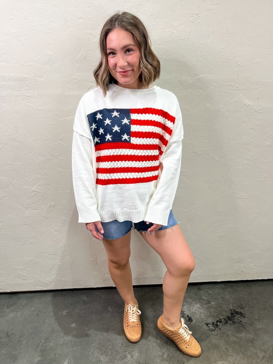Miss Americana Sweater - Cream - Revel Boutique