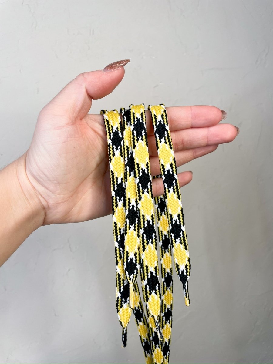 MIZ Black & Gold Shoelaces - Revel Boutique