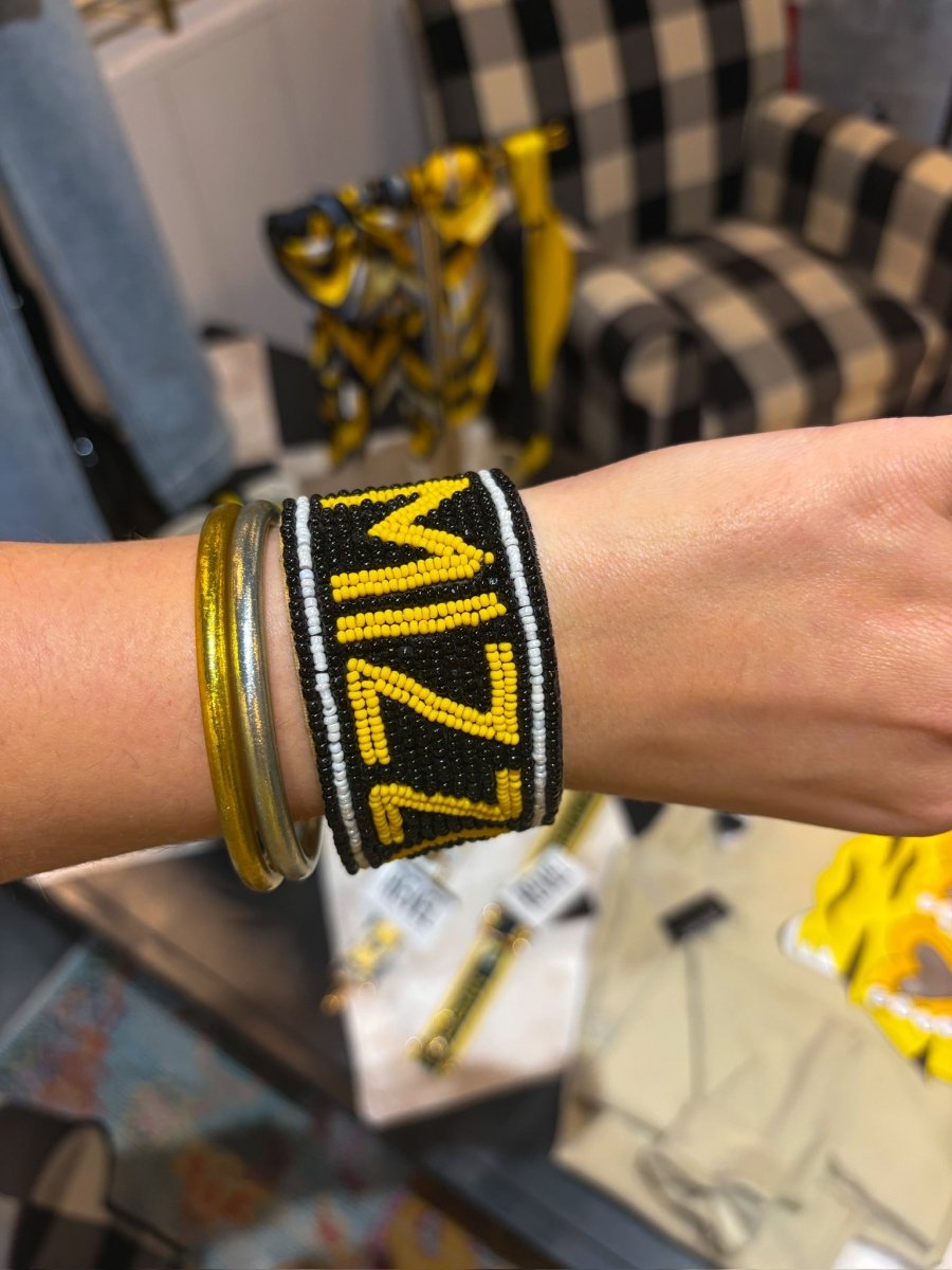 Mizzou Beaded Cuff - Revel Boutique