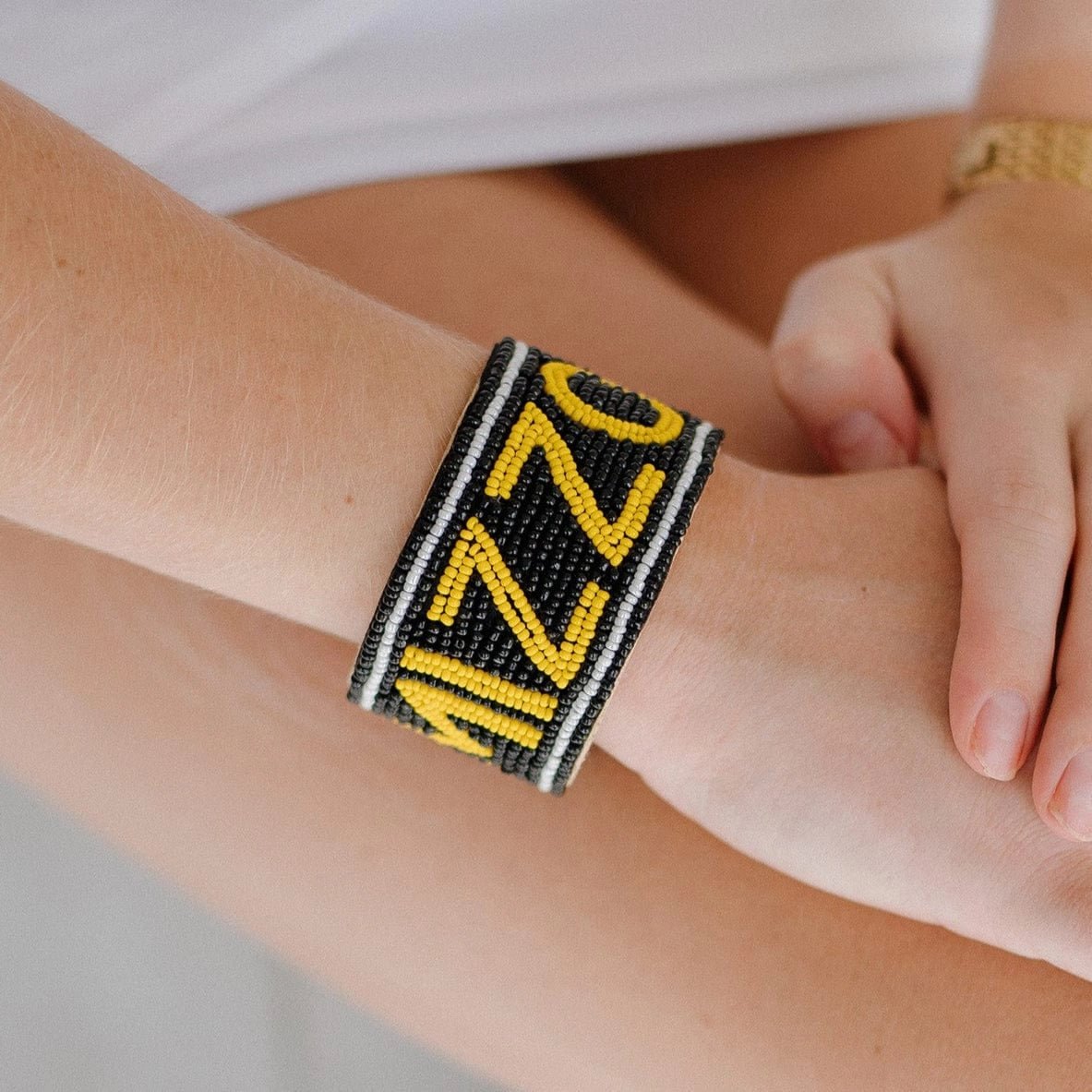 Mizzou Beaded Cuff - Revel Boutique