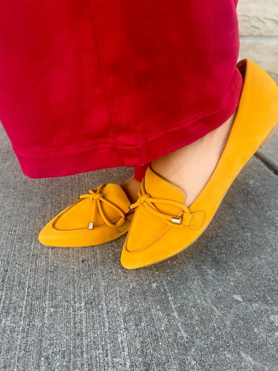 Muriel Flat - Mustard - Revel Boutique