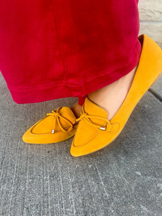 Muriel Flat - Mustard - Revel Boutique