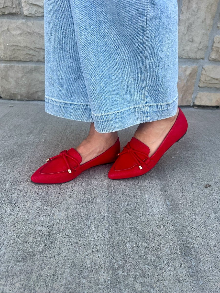 Muriel Flat - Red - Revel Boutique