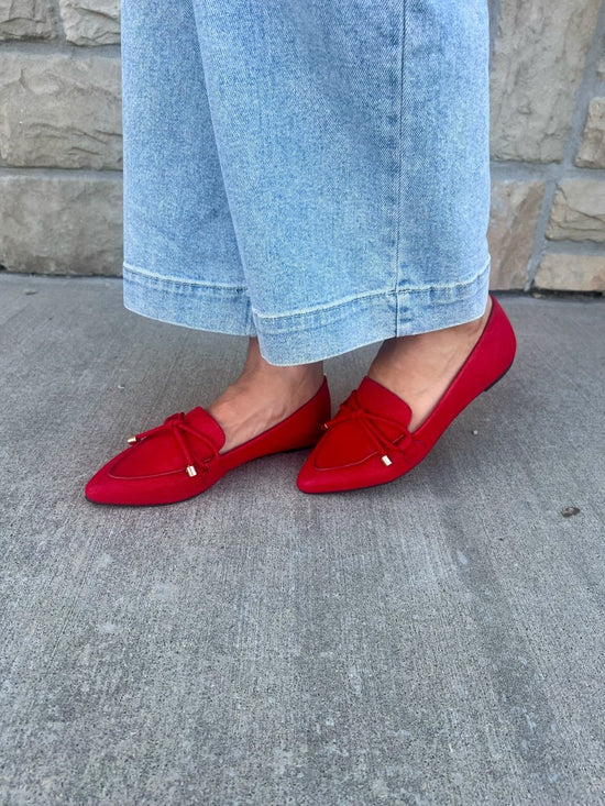 Muriel Flat - Red - Revel Boutique