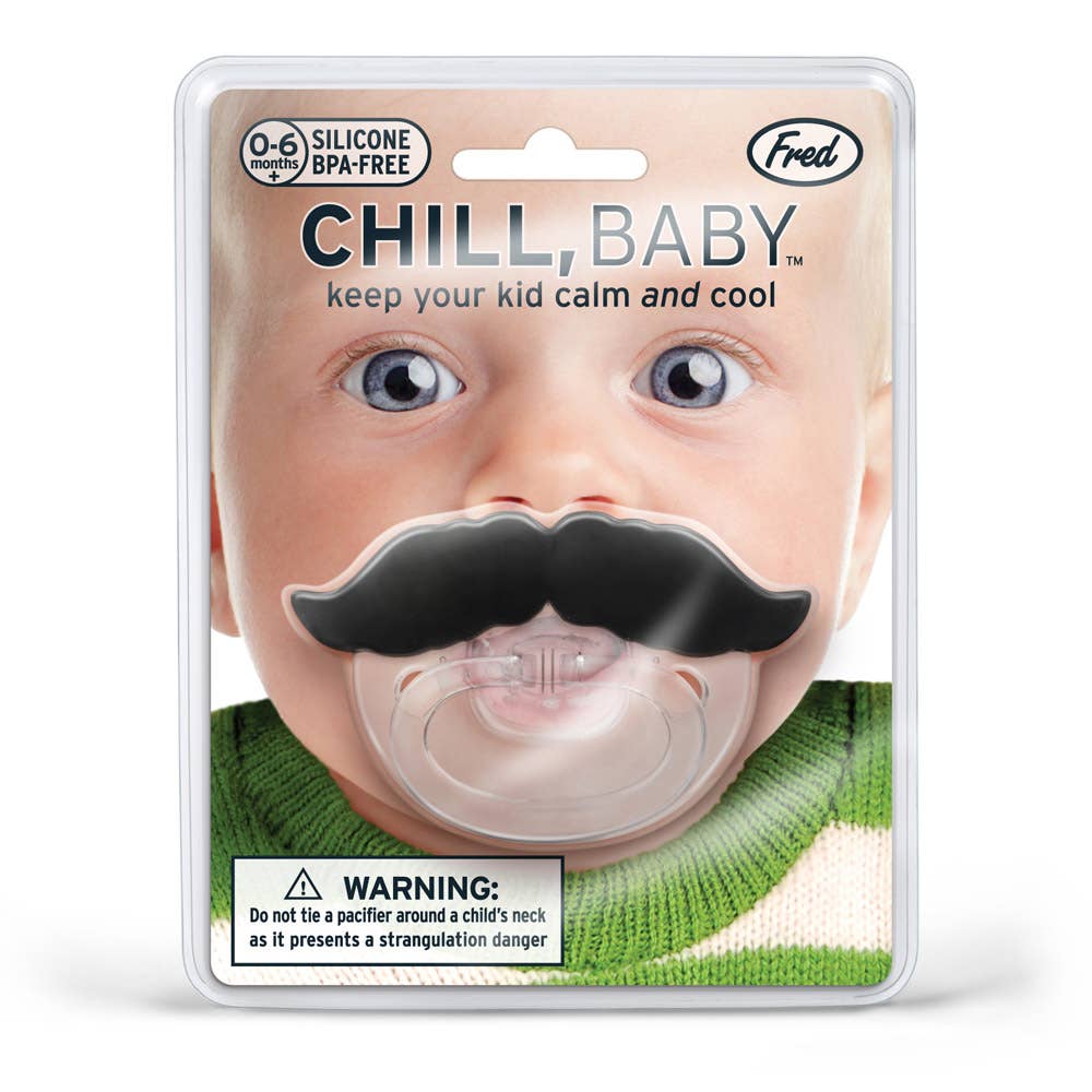 Mustache Baby Pacifier - Revel Boutique
