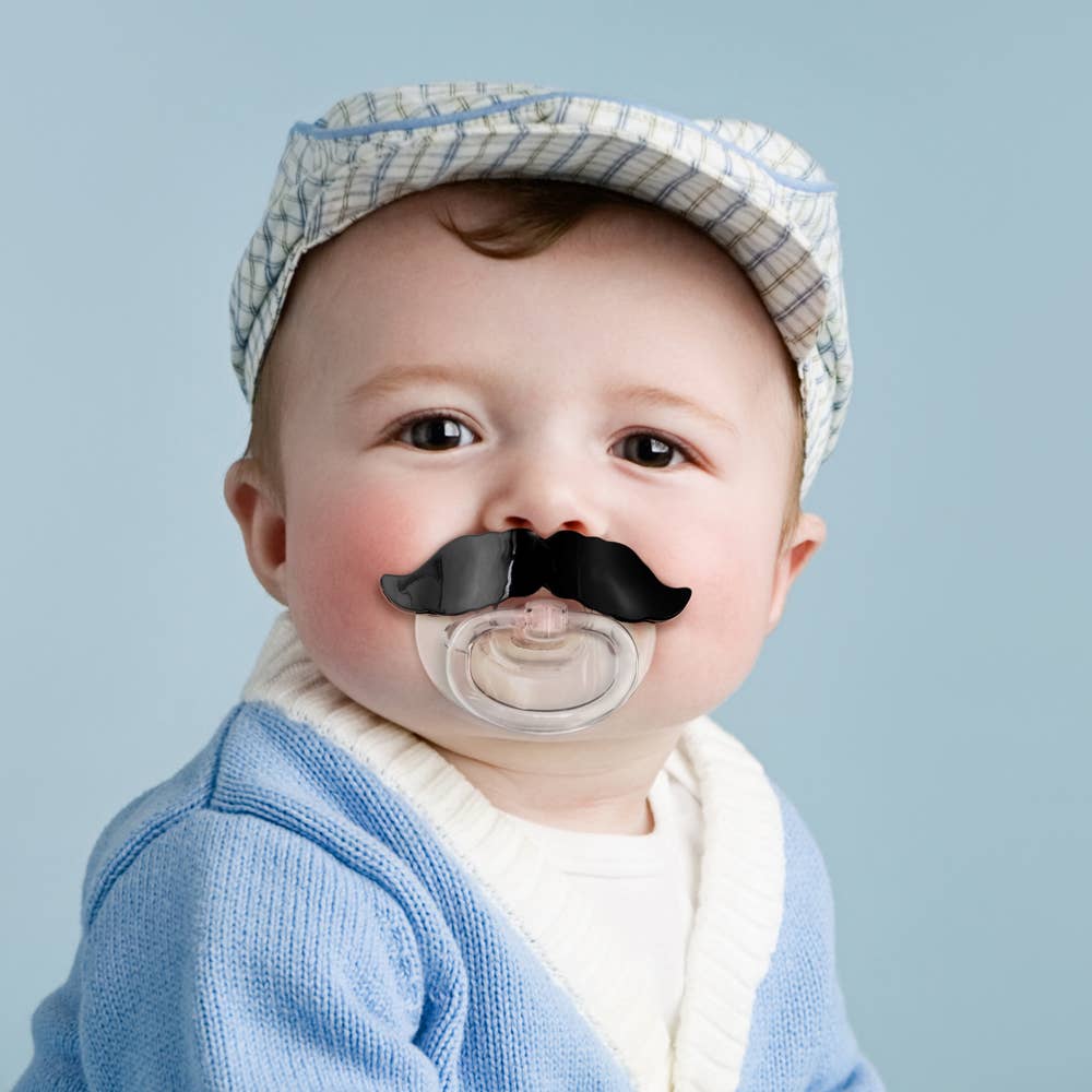 Mustache Baby Pacifier - Revel Boutique